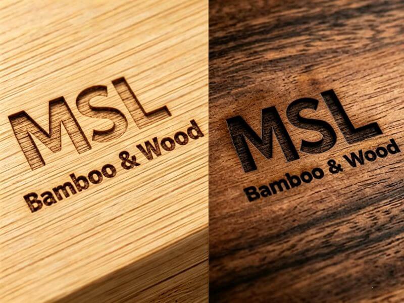 Laser Engraving on bamboo and wood products