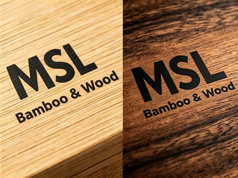 Silk Screen on bamboo and wood products