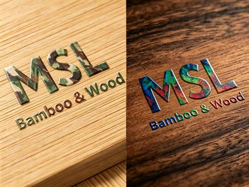 UV Printing on bamboo and wood products