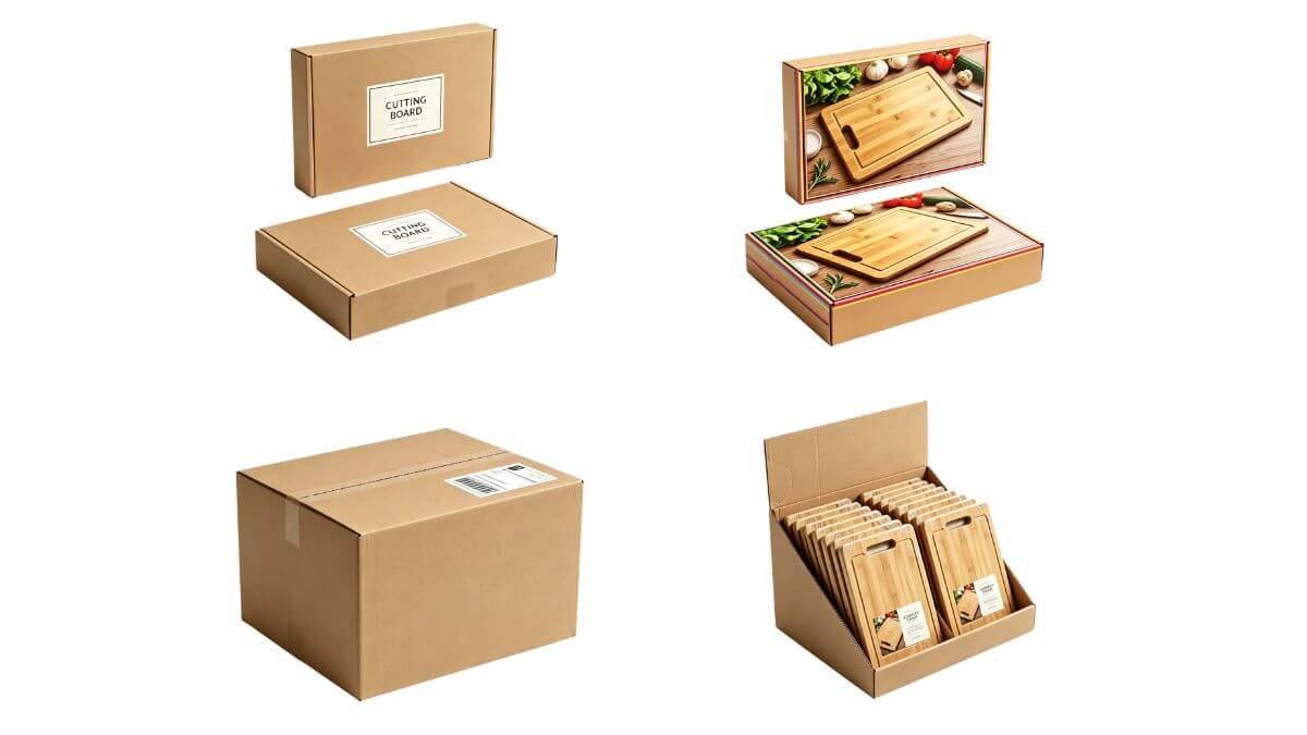 Brown box, color box, mail-order box, and PDQ display packaging