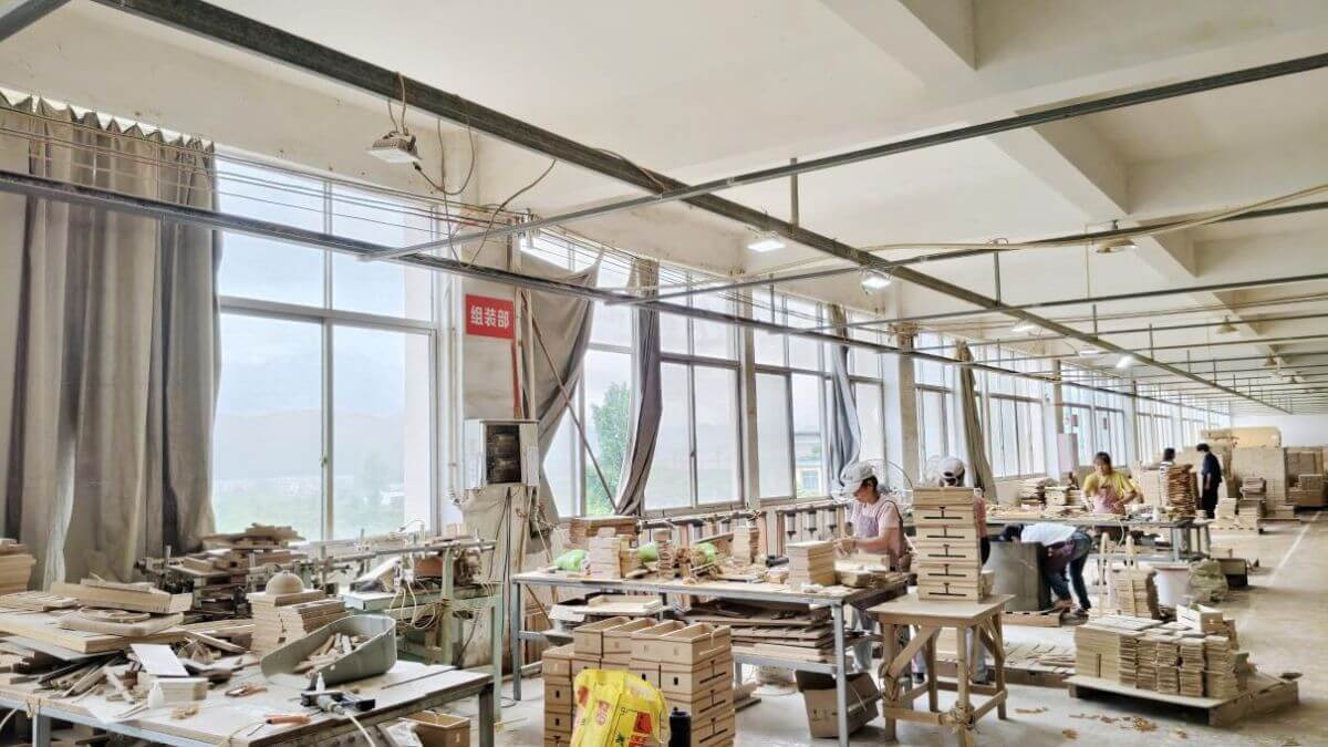 Assembly department at MSL Bamboo factory