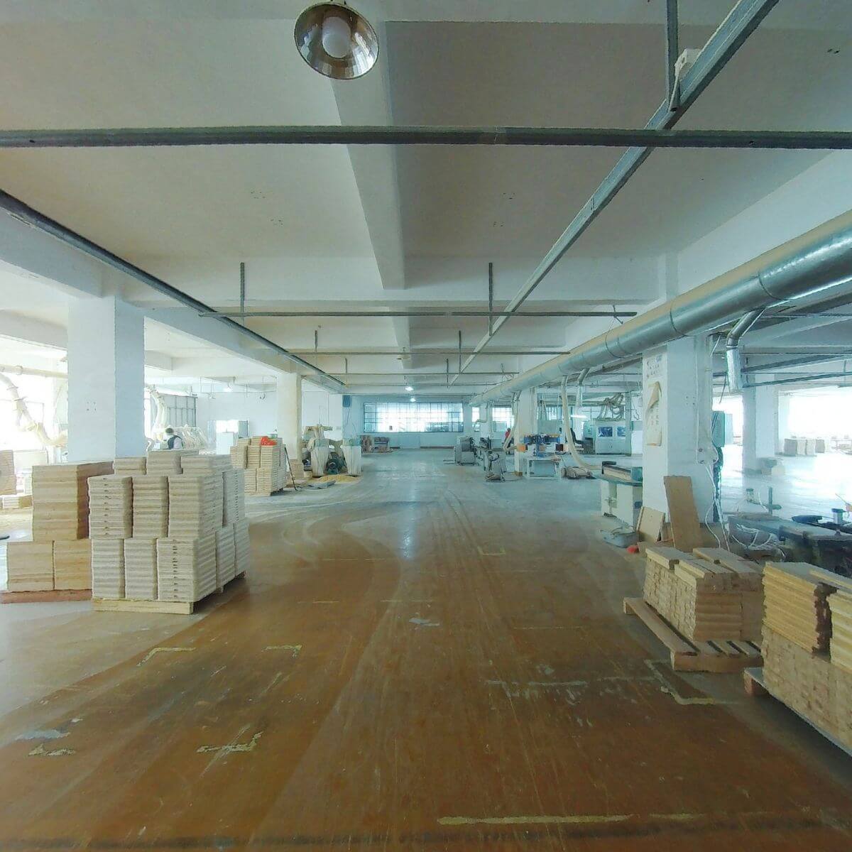 Bamboo raw material storage area