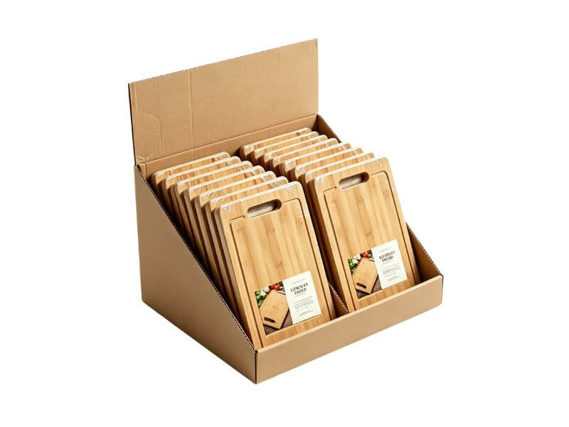 PDQ Display Box — Shelf-Ready for bamboo and wood products