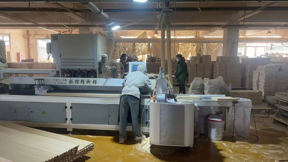 Moso bamboo and premium timber raw materials