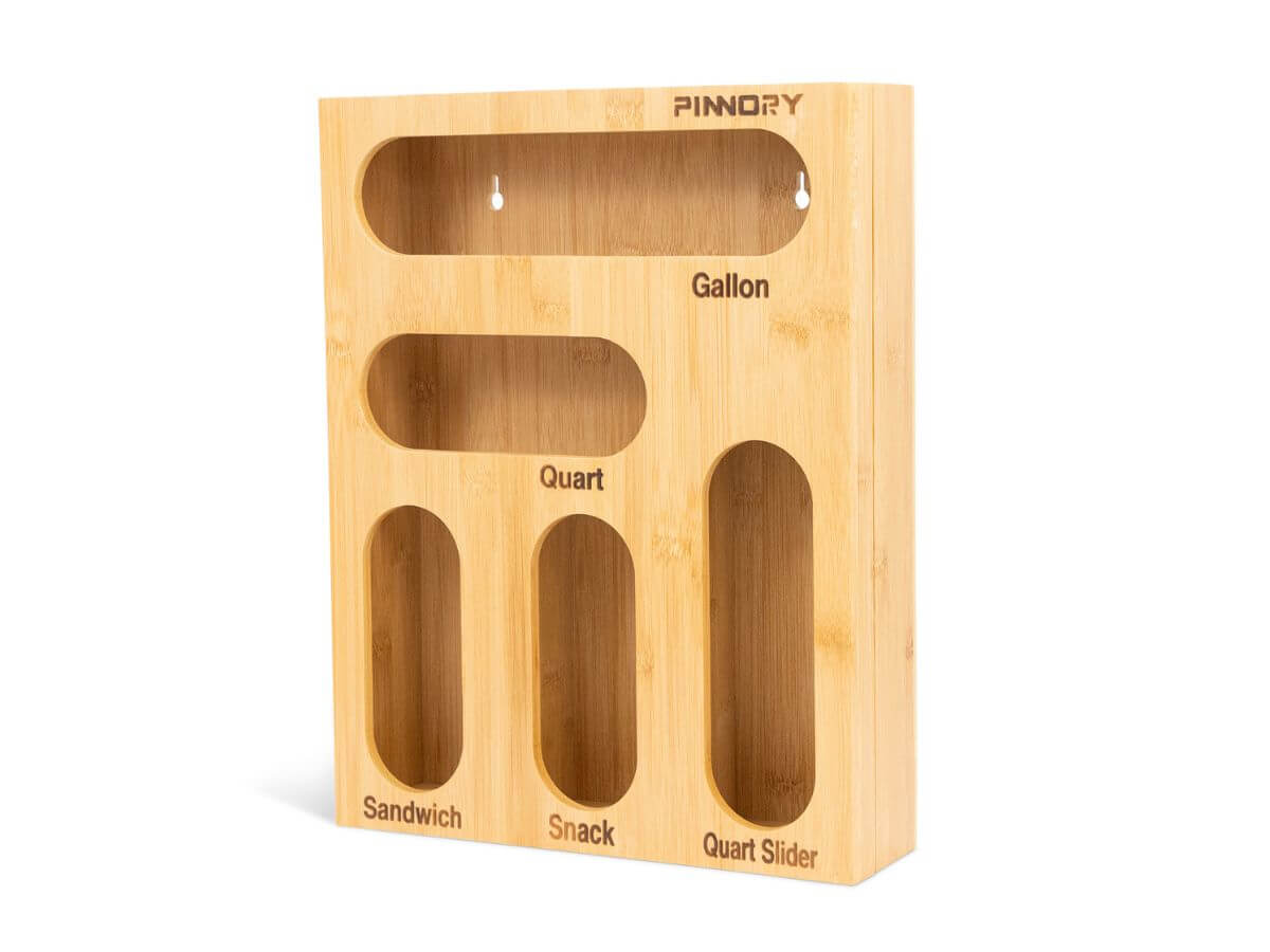 Wall-mounted bamboo cling film and foil dispenser box