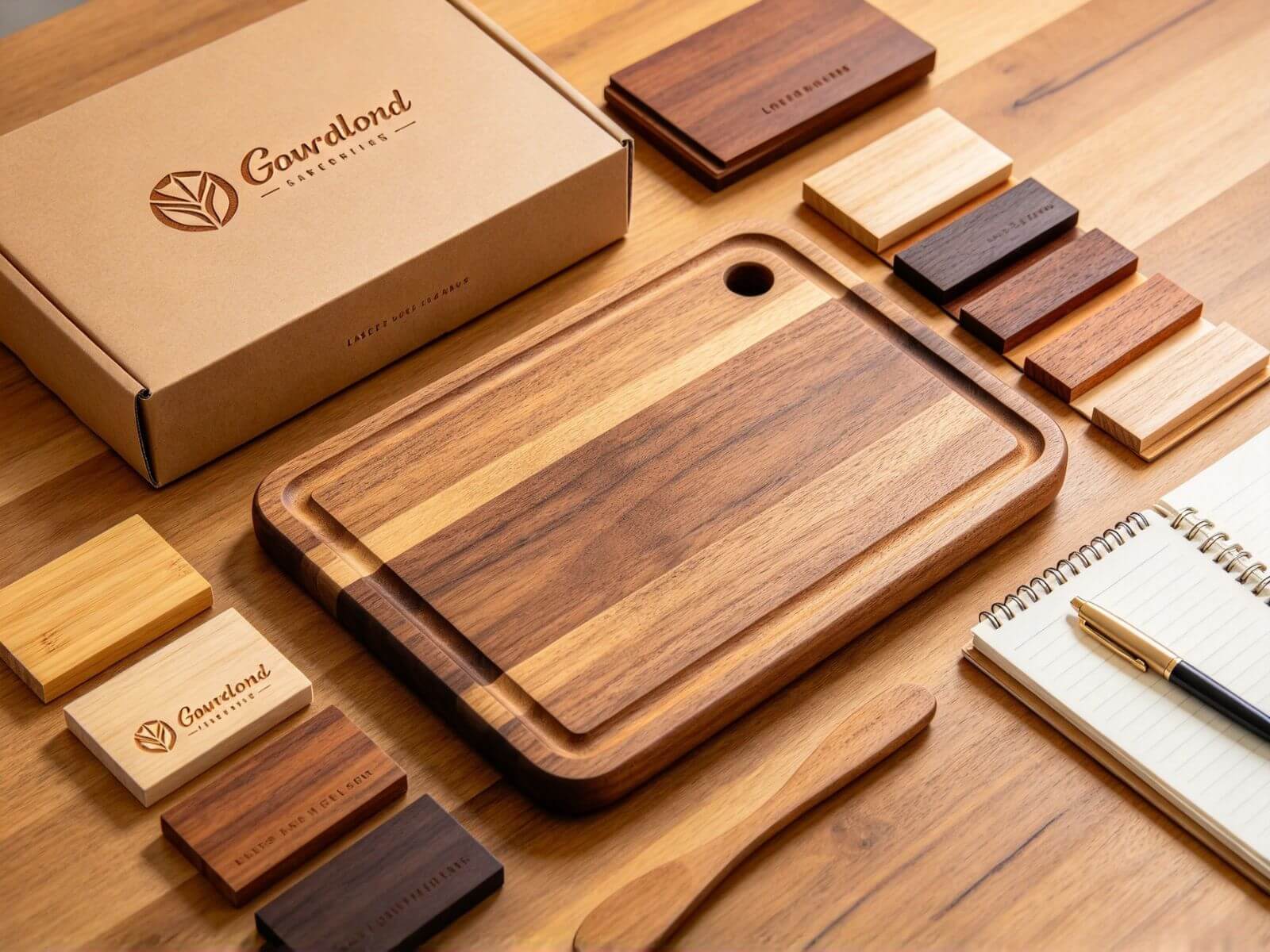 Semi-custom bamboo and wood products for private label