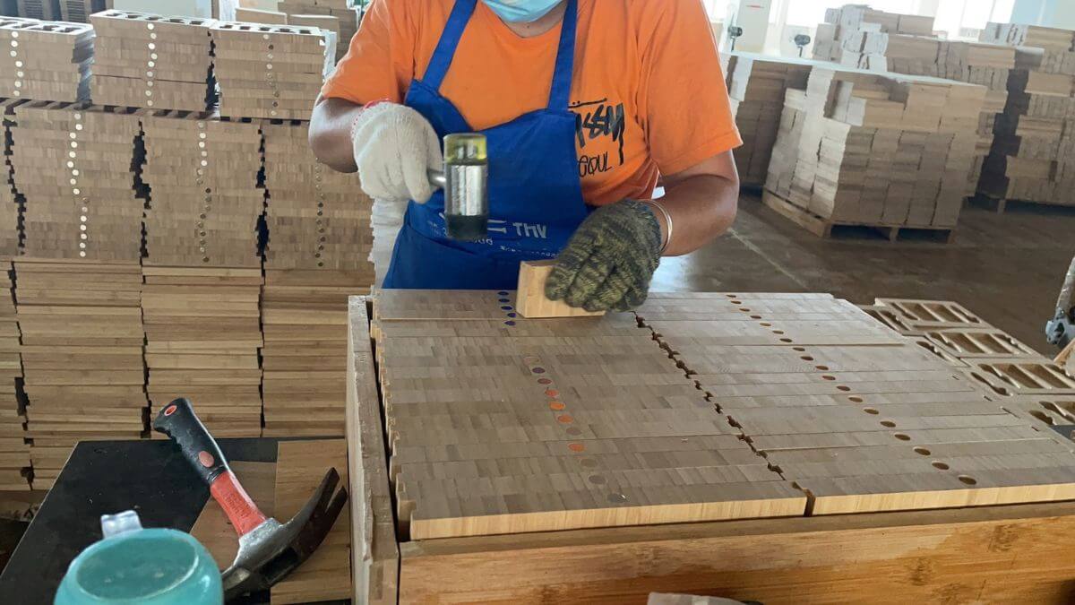 Magnet Embedding at MSL Bamboo factory