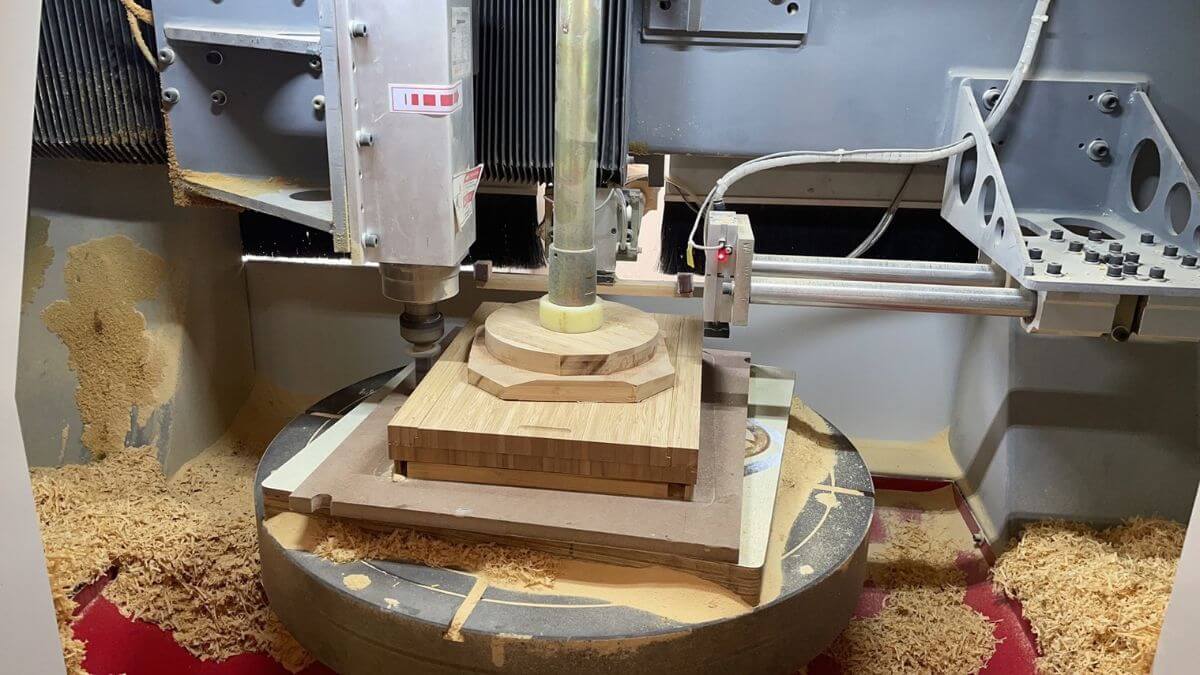 CNC cutting and shaping line at MSL Bamboo