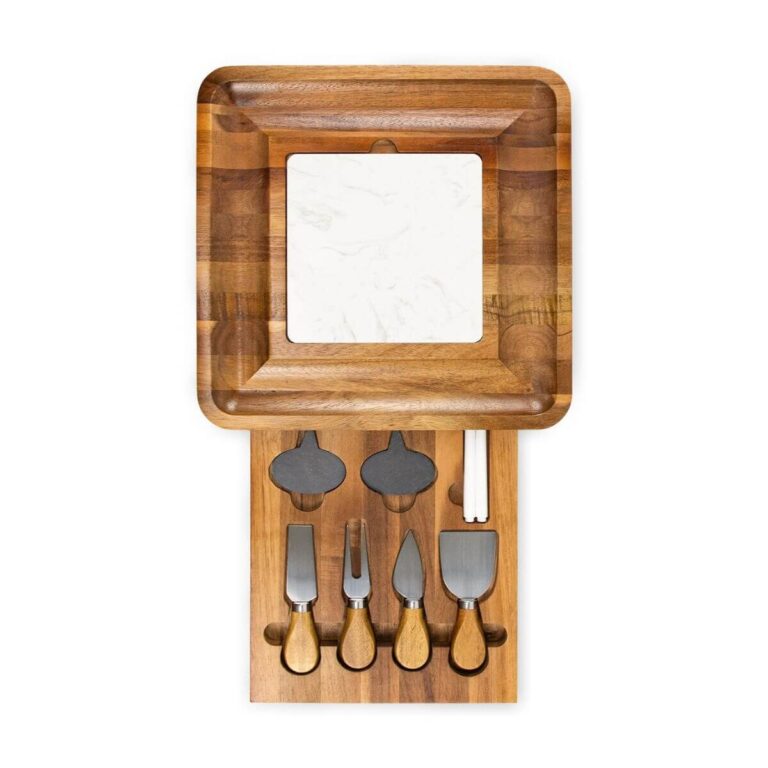 Acacia Cheese Board with Removable Marble