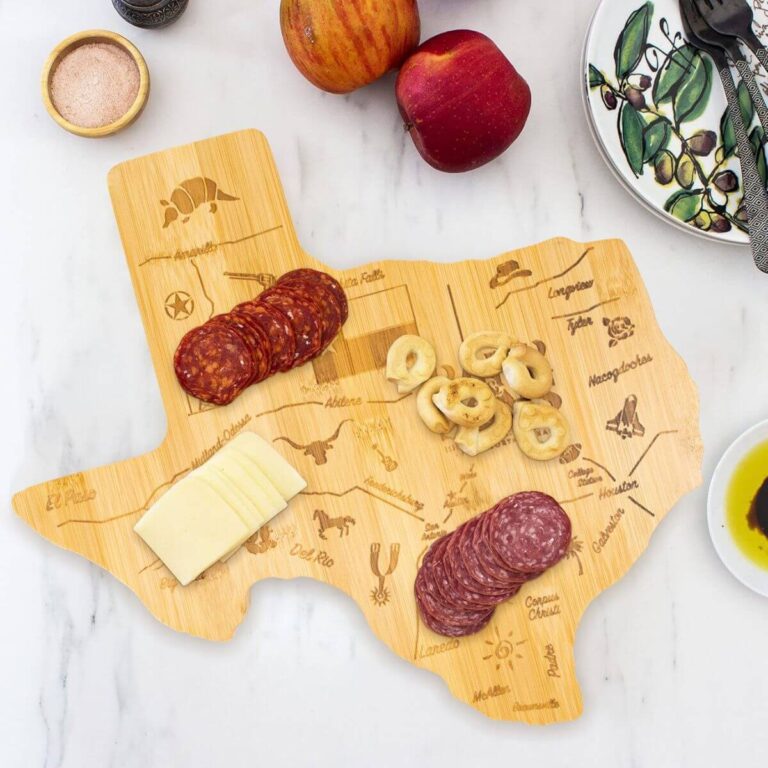 Custom Map Shape Wood Cutting Board – Reversible