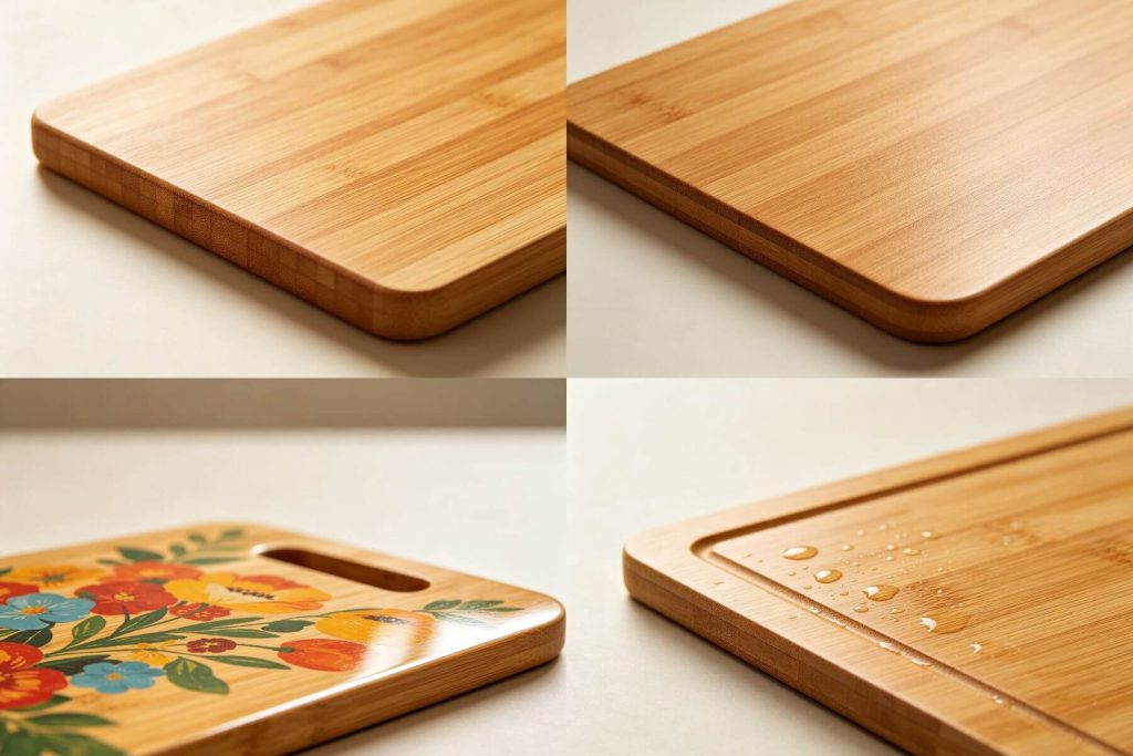 Comparison of wood wax oil, nitrocellulose lacquer, UV coating, and double-layer water-based lacquer finishes