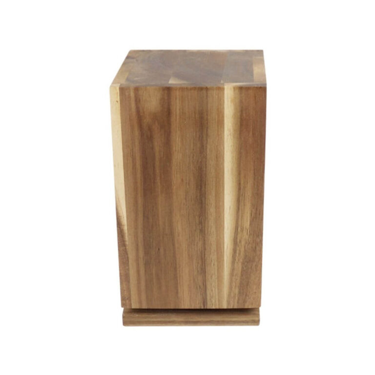 360° Rotating Acacia Wood Knife Block