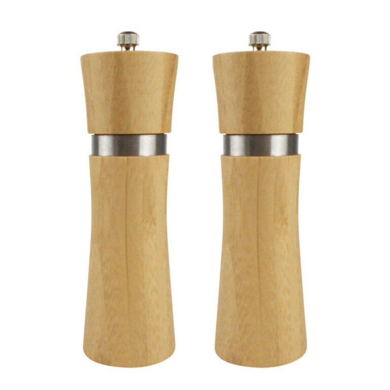 6.5-Inch Classic Bamboo Pepper Mill Set