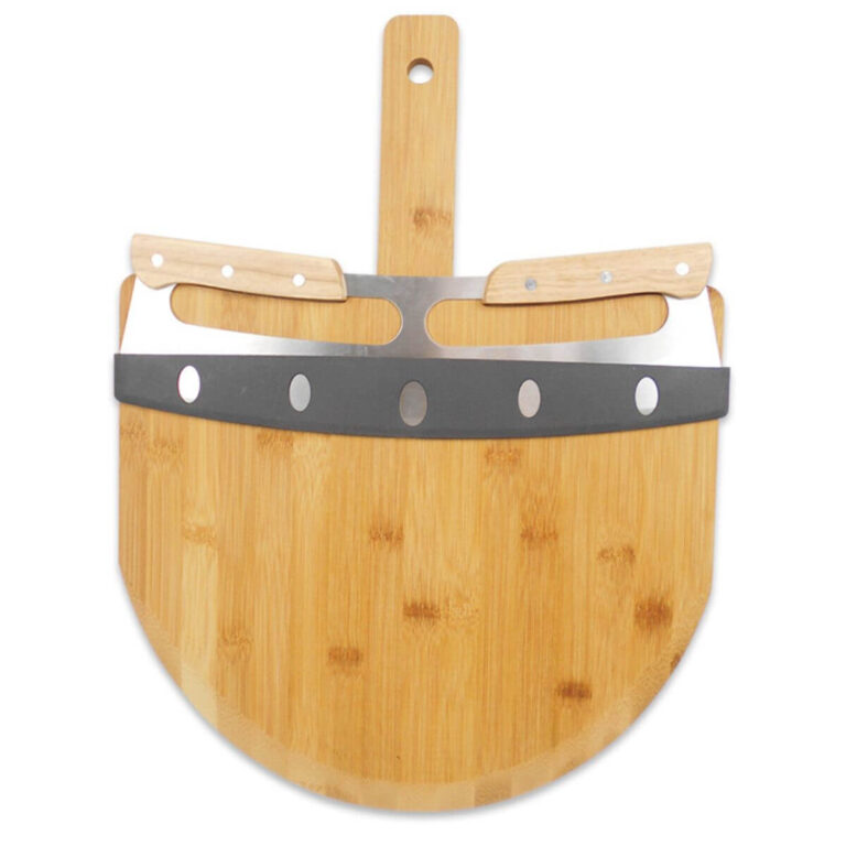 Bamboo Pizza Peel with Magnetic Knife Storage