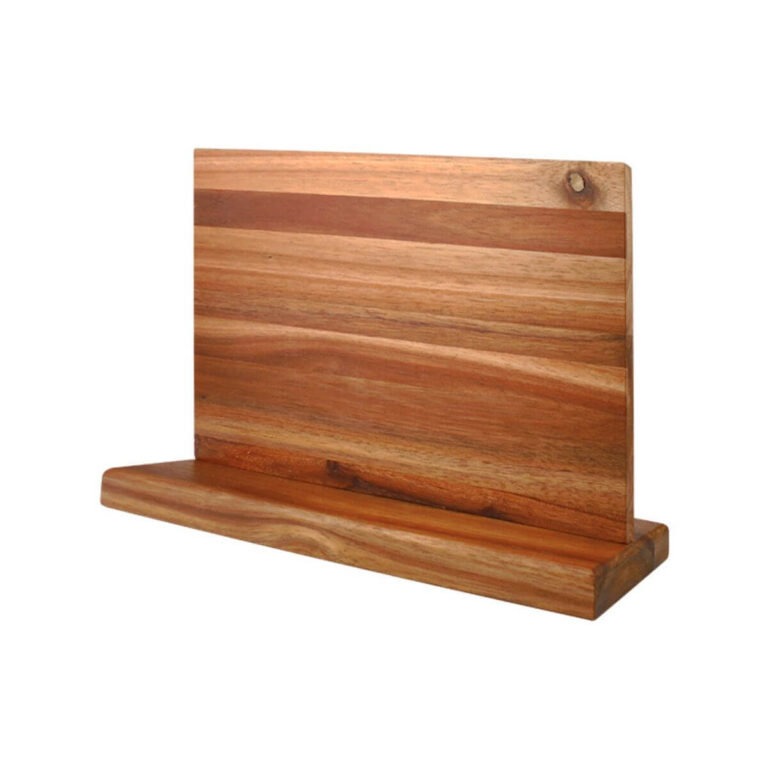 Magnetic Acacia Knife Block