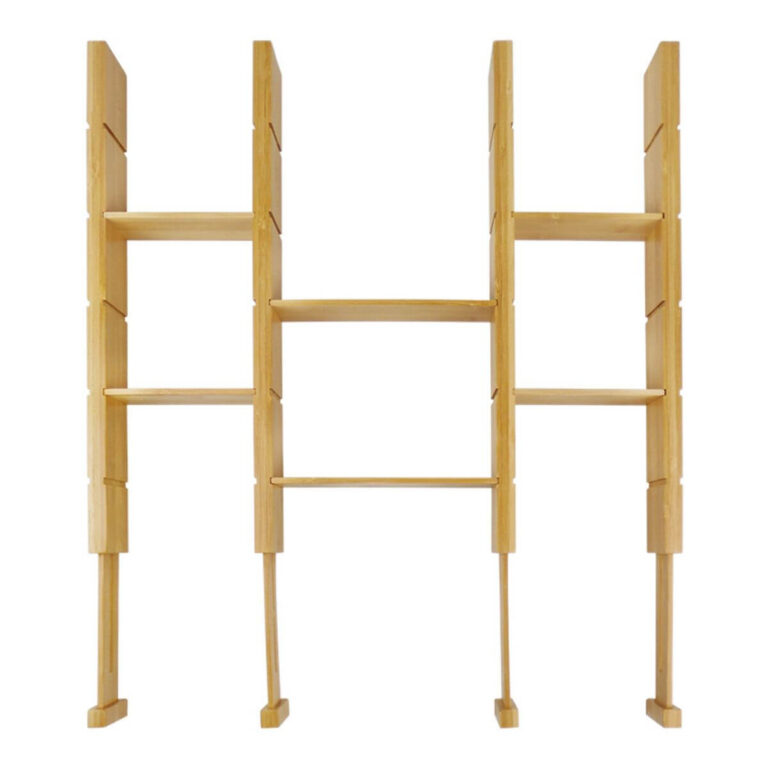 Seamless All-Bamboo Adjustable Drawer Dividers